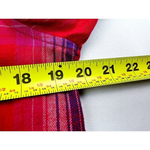 Orvis Classic Collection Size Small Womens Red Plaid Flannel Logo Tag Shirt - Picture 2 of 11